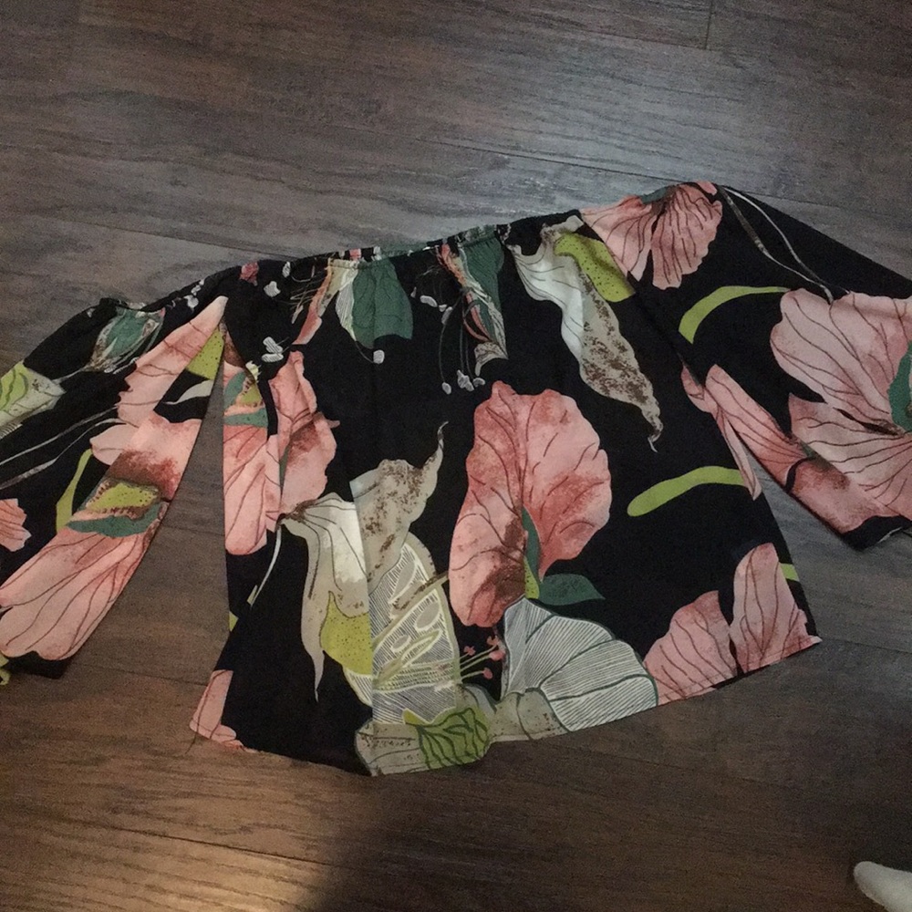 Floral Off The Shoulder Top